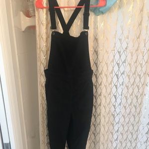 Madewell black overalls